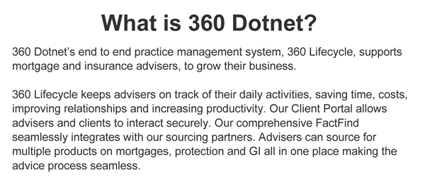 What is 360 Dotnet?